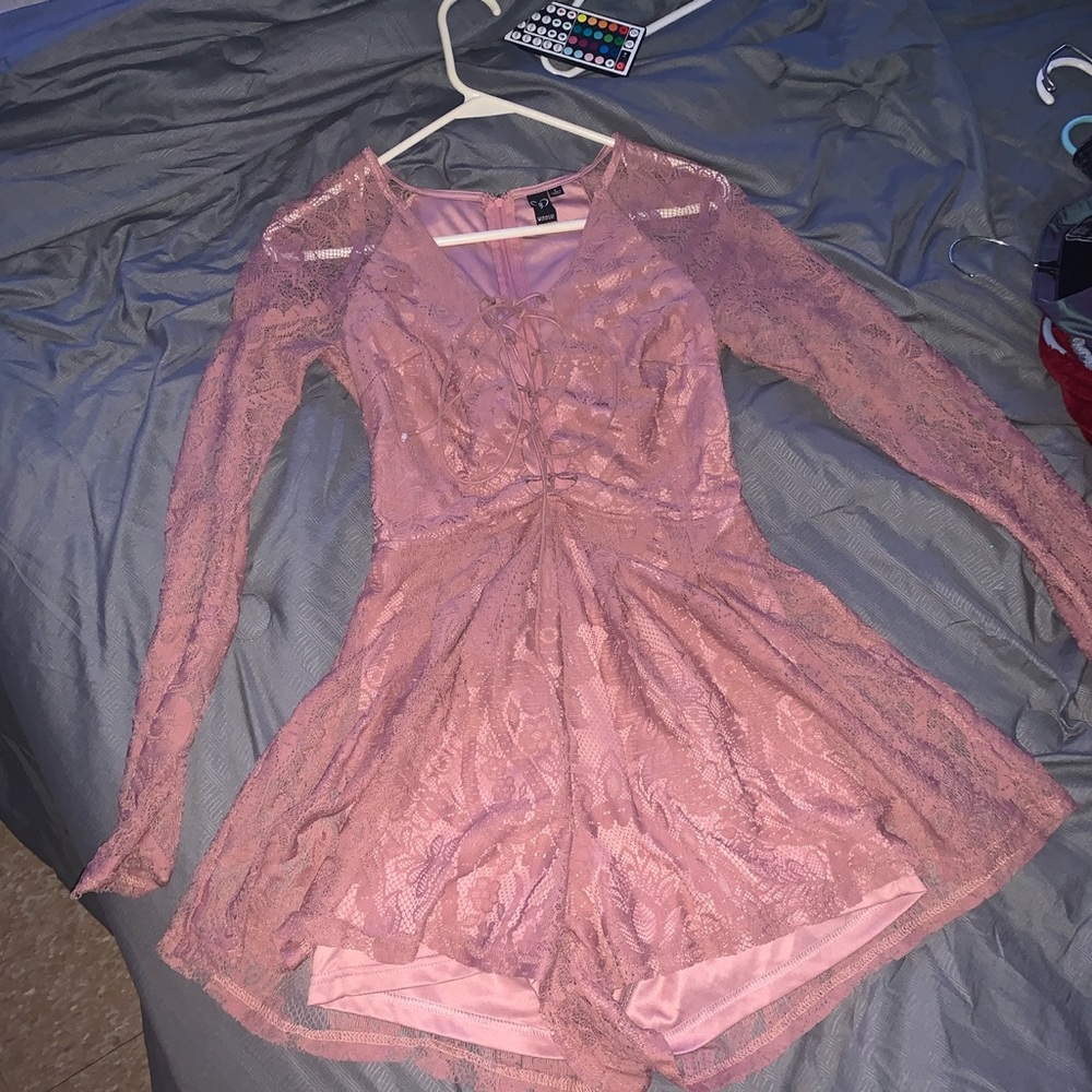 Front Tie Up Romper